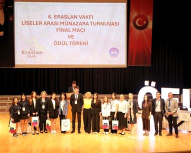 6. Eraslan Vakfı Liseler Arası Münazara Turnuvası Ödül Töreni